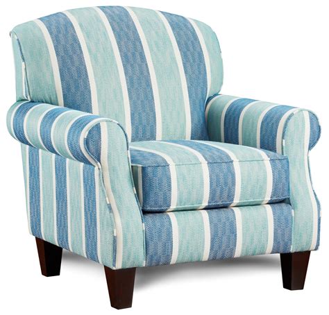 Fusion Furniture 532 Accent Chair With Rolled Arms Howell Furniture
