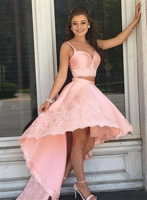two pieces prom dress newest prom dress a line prom dress v neck prom dress long prom dress