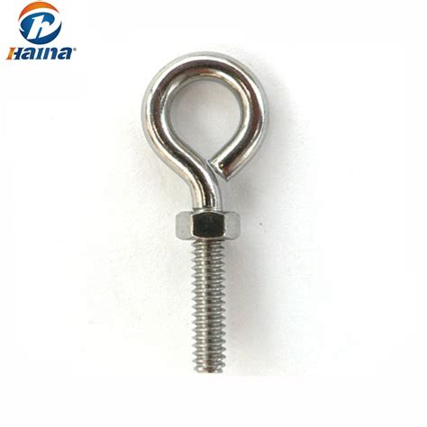 Galvanized Carbon Steel Color Zinc Plated Eye Bolt Stainless Steel Eye