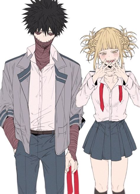 dabi and himiko toga parejas de anime dibujos anime parejas personajes de anime
