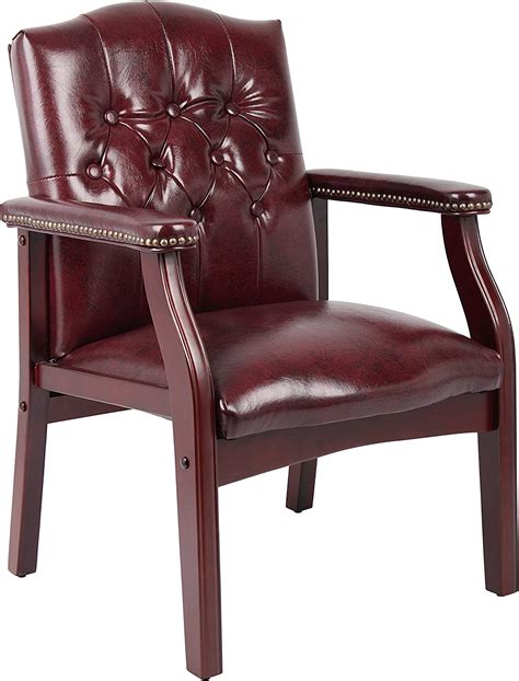 Buy Boss Office Products Ivy League Executive Guest Chair In Burgundy