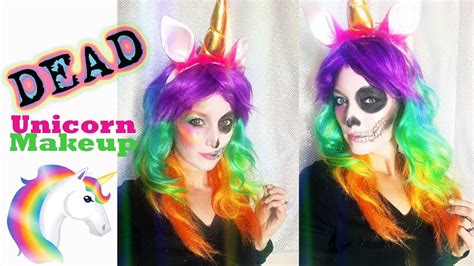 Dead Unicorn Halloween Makeup Youtube