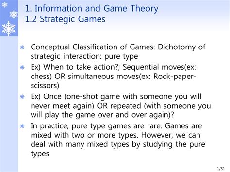 Ppt Conceptual Classification Of Games Dichotomy Of Strategic Interaction Pure Type