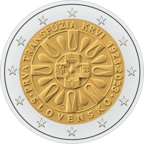 2 Euro Coin 100th Anniversary Of The First Blood Transfusion In