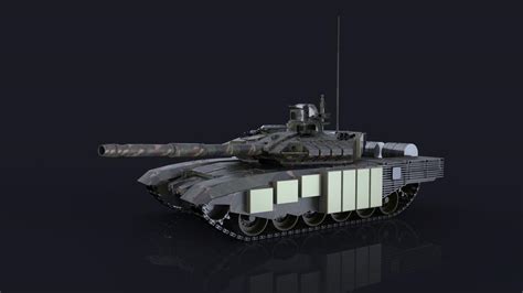 T90 Ms Main Battle Tank 3d Cad Model Library Grabcad