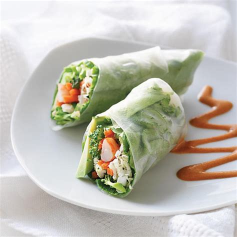 This is how to make an easy chicken spring roll recipe. Chicken & Shrimp Spring Rolls with Peanut Sauce. Our crisp and fresh spring rolls are a delight ...