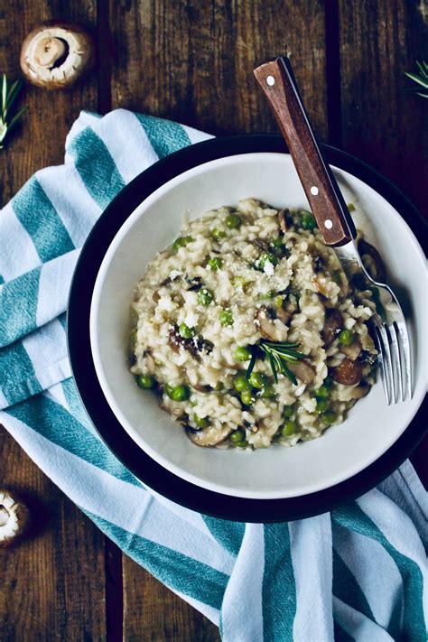 Piacerà tanto anche ai bambini. Risotto ai funghi e piselli - risotto z grzybami i ...