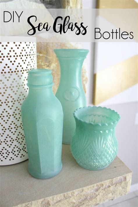 Diy Create Your Own Sea Glass Bottles Within The Grove