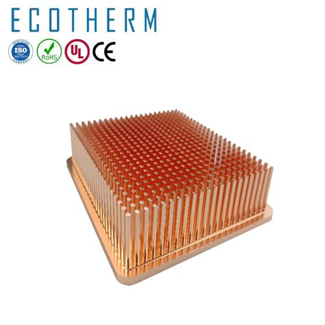 Customized High Quality Copper Cold Forged Pin Fin Heat Sink China
