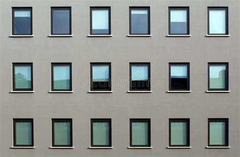 Modern Seamless Windows On A Building Stock Image Image Of Center
