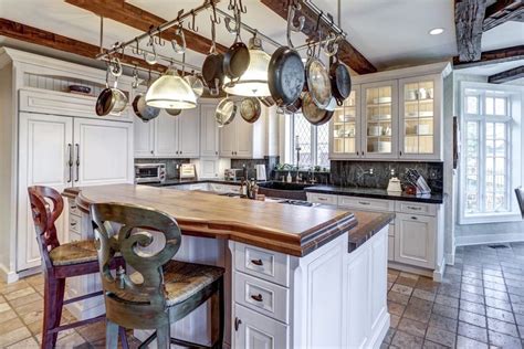 In addition to our all wood cabinets, we also offer more than 20 beautiful. Two Tier Kitchen Island in Virginia | Trendy farmhouse kitchen, Kitchen island design, Wood ...
