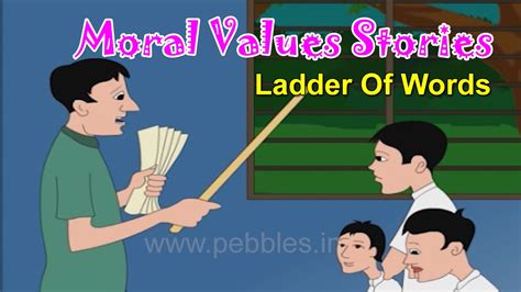 Ladder Of Words Moral Values For Kids Moral Lessons For Children