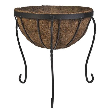 Cobraco Canterbury 14 In Metal Basket Stand Planter Bscb15 B The