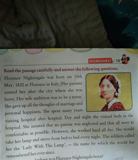 Florence Nightingale Readworks Answers Pdf Clara Barton Barton Clara