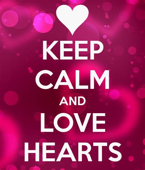 Buy this design or create your own original keep calm design now. Keep Calm and Love Hearts