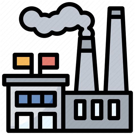 Buildings, establishment, factory, powerplant icon