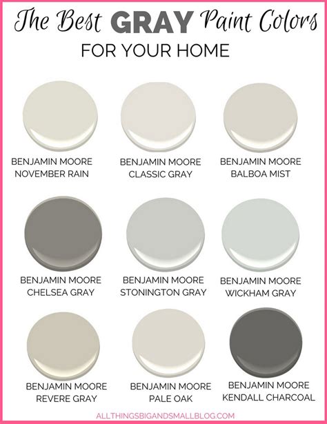 Gray Paint Colors For Your Home Best Benjamin Moore