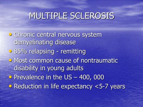 Ppt Demyelinating Disease Multiple Sclerosis Powerpoint Presentation