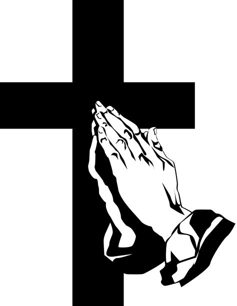 Woman Praying At Cross Clipart Clipground
