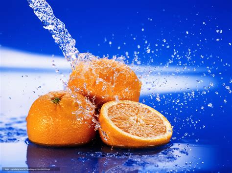 Tlcharger Fond Decran Oranges Eau Pulvrisation Gouttes Fonds D