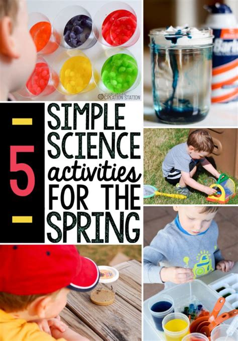 Preschool activity theme for small groups. 5 Spring science activities - The Measured Mom