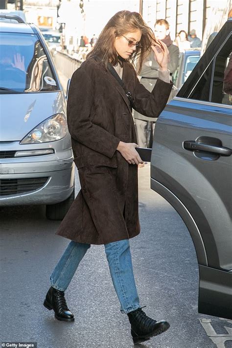 Kaia Gerber Looks Effortlessly Chic As She Takes A Break From Paris