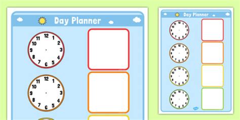 👉 Clock Day Planner Teacher Made