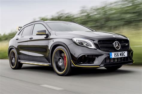 Mercedes Amg Gla 45 4matic Yellow Night Edition 2017 First Drive Autocar