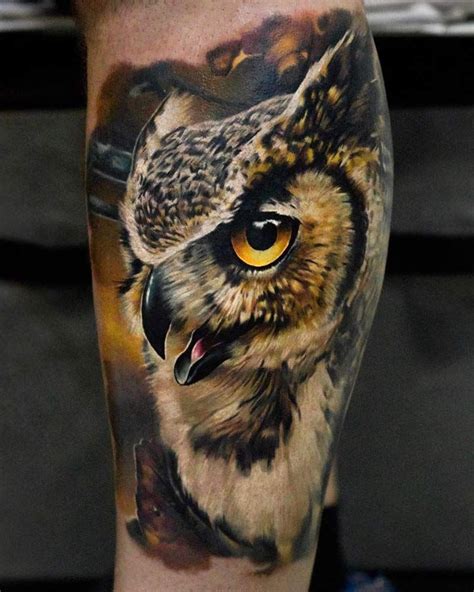Realistic Owl Owl Tattoo Design Best Tattoo Designs Tattoo Sleeve