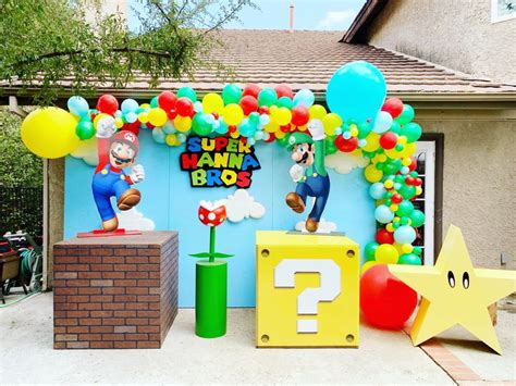 Super Mario Party Decoracion De Mario Bros Fiesta De Cumpleaños De