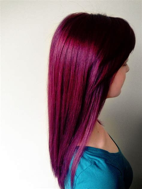Amanda Purple Violet Bright Color Luxe Design Magenta Hair Hair