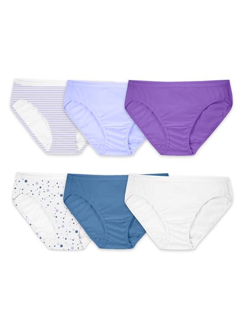 Fruit Of The Loom Women S Cotton Bikini Panties 6 Pack Sizes S 3XL