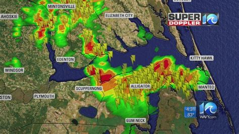Severe Thunderstorm Warnings Throughout Hampton Roads Monday Afternoon