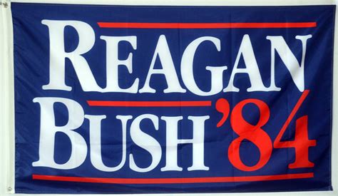 Buy Fly Reagan Bush 84 Campaign Blue Banner President 3x5Feet Online At