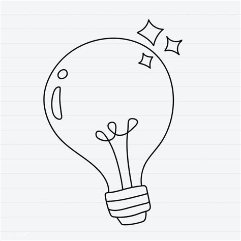Creative Light Bulb Doodle Vector Free Image By
