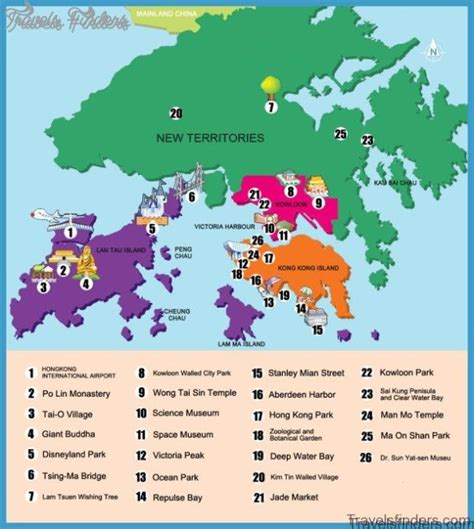 Hong Kong Map And Travel Guide Travelsfinderscom