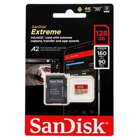 Genuine sandisk 128gb extreme plus micro sdxc sd card adapter 170mb/s c10 u3 v30. SanDisk Extreme MicroSDXC UHS-I Card SDSQXA1-128G-GN6MA - 128GB