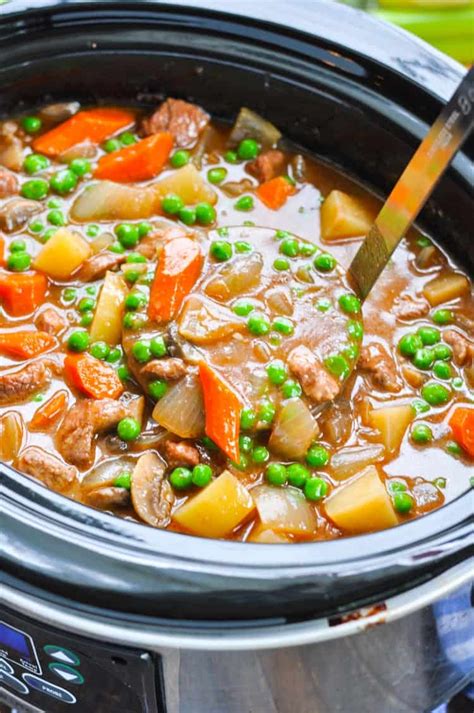 farmhouse slow cooker beef stew the seasoned mom