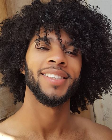 Long Thick Curly Hair Black Men