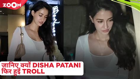 disha patani gets uncomfortable in her all white look netizens brutally troll her trendradars