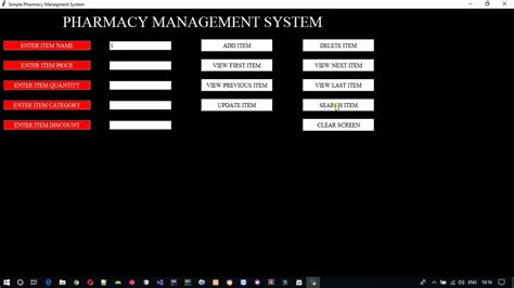 Pharmacy Management System Project In Python YouTube