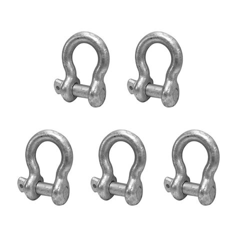 5 Pc 1 2 Screw Pin Anchor Shackle Galvanized Steel Drop Forged 4000 L