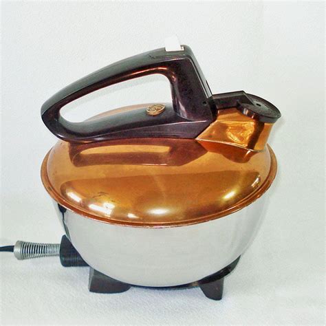Copperton Lane 1940s Ge Copper Stainless Electric Tea Kettle