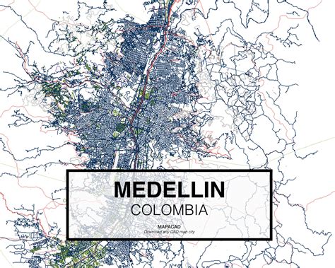 Mapa De Medellin En Colombia Plastificado Mapas Plastificados De