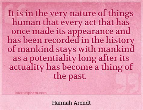 It Is In The Very Nature Of Things Human That Every A 1