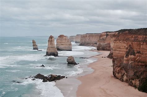 Australia Beach Cliffs Geology Great Ocean Walk Landmark