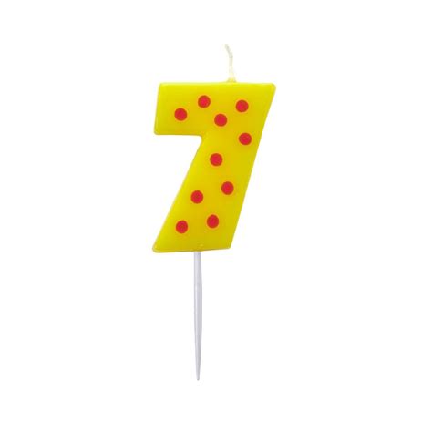 Number 7 Birthday Party Candle Up To 80 Off And Free Delivery