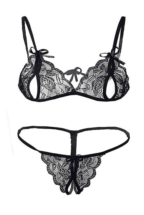 women cotton bra panty set for lingerie set pack of 1 color black jiomart