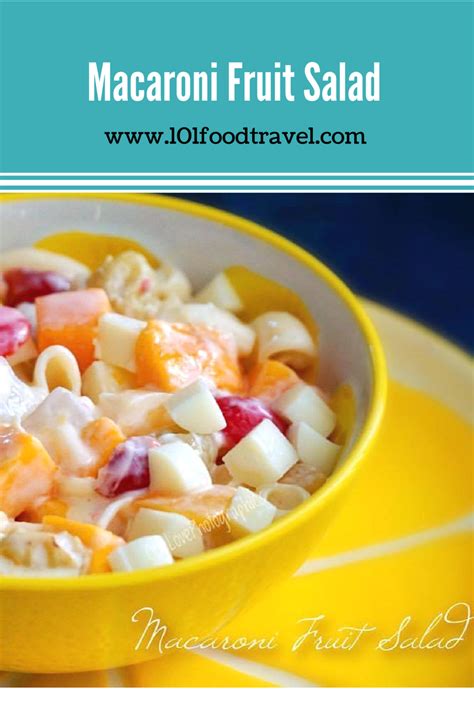 It reminds me of big summertime cookouts and family reunions in elberton. Macaroni Fruit Salad | Recipe | Fruit salad, Food recipes ...