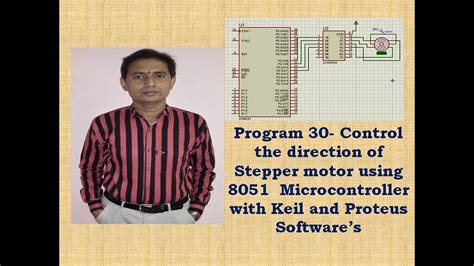 8051 Program 30 Control The Direction Of Stepper Motor Using 8051 With
